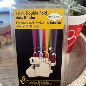 Baby Lock Evolvé BLE8 36mm Double Fold Bias Binder BLE8-S2 Attachment